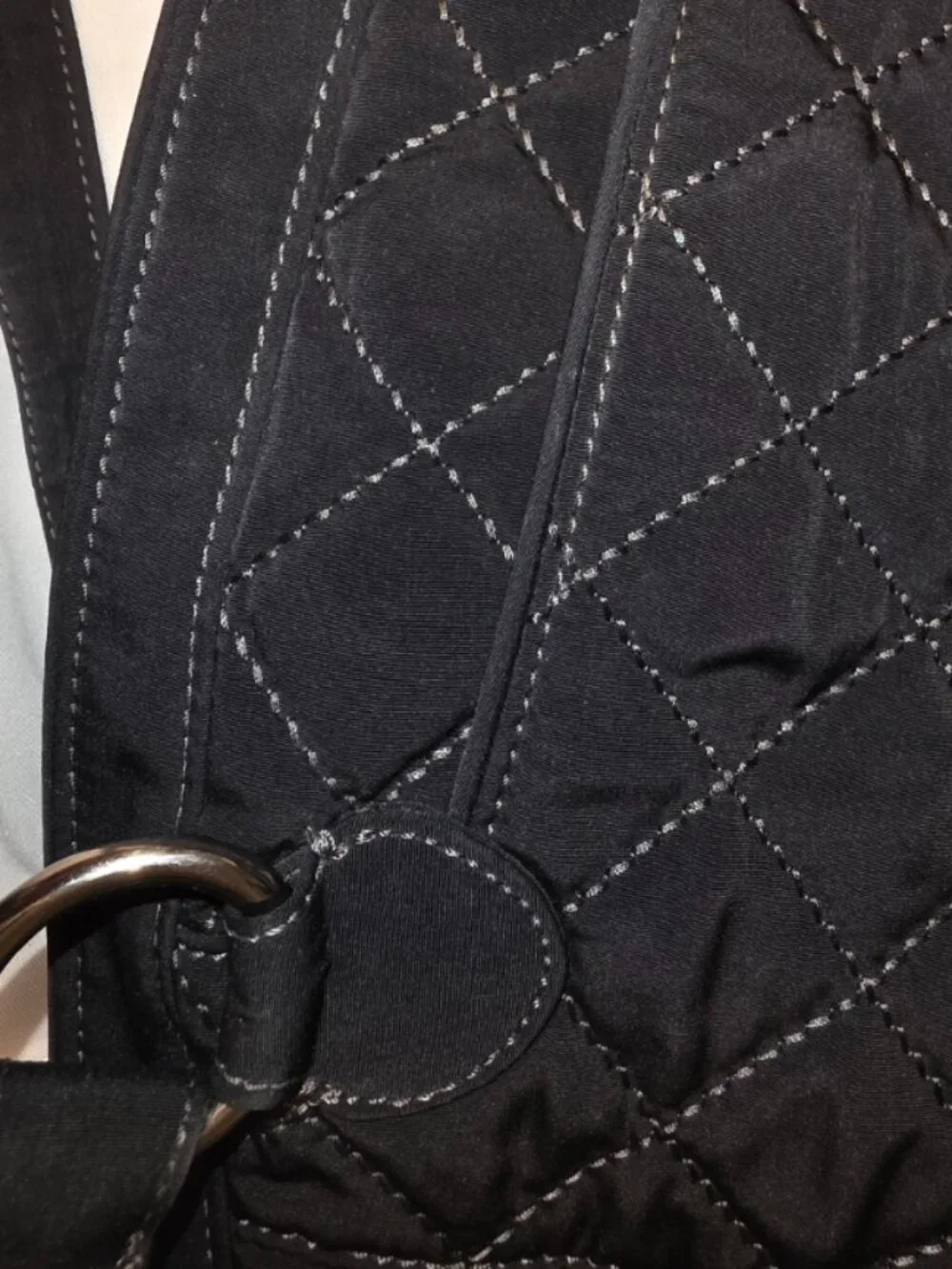 Vera Bradley Tote Quilted Black Floral Lining Grandma Core Crafty Ladies Classic - Picture 7 of 11